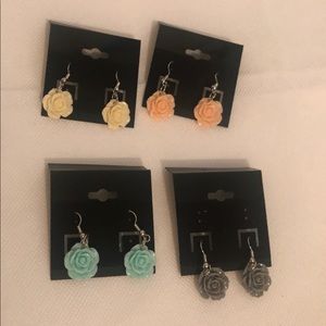 So floral earrings by wynefyne collxtions